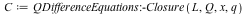 C := QDifferenceEquations:-Closure(L, Q, x, q)