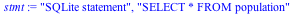 SQLite statement