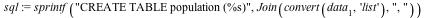 sql := sprintf(