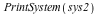 PrintSystem(sys2)