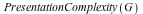 PresentationComplexity(G)