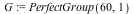 G := PerfectGroup(60, 1)