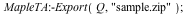 MapleTA:-Export(Q, 