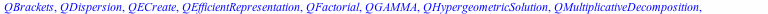 [AccurateQSummation, AreSameSolution, Closure, Desingularize, ExtendSeries, IsQHypergeometricTerm, IsSolution, PolynomialSolution, QBinomial, QBrackets, QDispersion, QECreate, QEfficientRepresentation...