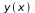y(x)