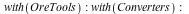 with(OreTools); -1; with(Converters); -1