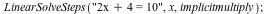 LinearSolveSteps(