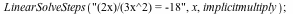 LinearSolveSteps(
