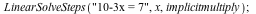 LinearSolveSteps(