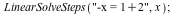 LinearSolveSteps(