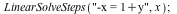 LinearSolveSteps(