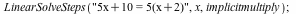 LinearSolveSteps(