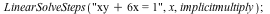 LinearSolveSteps(