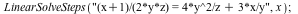 LinearSolveSteps(