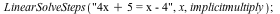 LinearSolveSteps(