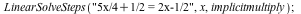 LinearSolveSteps(