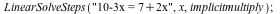 LinearSolveSteps(