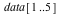 data[1 .. 5]