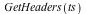 GetHeaders(ts)