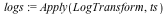 logs := Apply(LogTransform, ts)