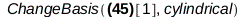 Physics:-Vectors:-ChangeBasis((`+`(`*`(42, `*`(cos(phi), `*`(_i))), `*`(42, `*`(sin(phi), `*`(_j)))), phi)[1], cylindrical); 