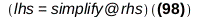 (lhs = `@`(simplify, rhs))(%Nabla(f(S)) = `+`(`*`(diff(f(S), r), `*`(_r)), `/`(`*`(diff(f(S), theta), `*`(_theta)), `*`(r)), `/`(`*`(diff(f(S), phi), `*`(_phi)), `*`(r, `*`(sin(theta)))))); 