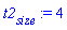 t2[size] := 4