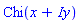 Chi(x+Iy)