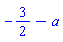 -3/2-a