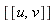 [[u, v]]