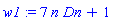 w1 := 7*n*Dn+1