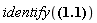 identify(4.5558062159628882873)