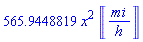 565.9448819*x^2*Unit([mi/h])
