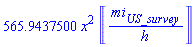 565.9437500*x^2*Unit([mi[US_survey]/h])