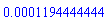 0.1194444444e-3