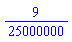 9/25000000