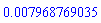 0.7968769035e-2