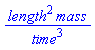 length^2*mass/time^3