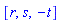 [r, s, -t]