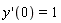 (D(y))(0) = 1