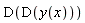 D(D(y(x)))