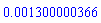 0.1300000366e-2
