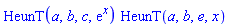 HeunT(a, b, c, exp(x))*HeunT(a, b, e, x)