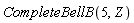 CompleteBellB(5, Z)