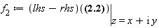 f[2] := eval((lhs-rhs)((1-z^2)^(1/2) = (1-z)^(1/2)*(z+1)^(1/2)), z = x+I*y)