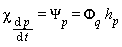 chi[diff(p(t), t)] = Psi[p(t)] and Psi[p(t)] = Phi[q]*h[p(t)]