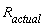 R[actual]