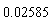 0.2585e-1