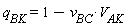 q[BK] = 1-v[BC]*V[AK]