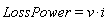 LossPower = v*i